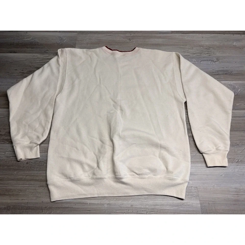 Vtg 90s School Crewneck Warren Mott Marauders Sweatshirt USA Made Double‎ Neck L